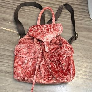 NINO BOSSI LEATHER BACKPACK